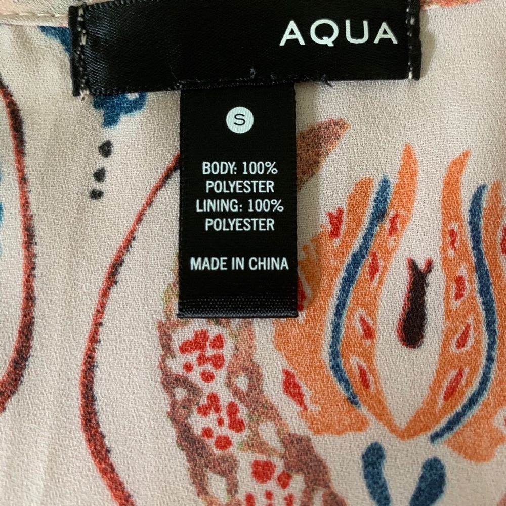 Women’s Aqua Lined Dress - Picture 8 of 9